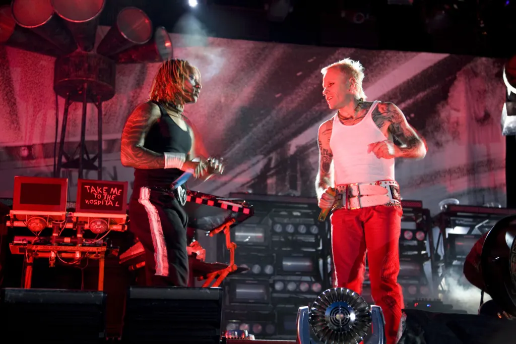 The Prodigy performing at Global Gathering 2009